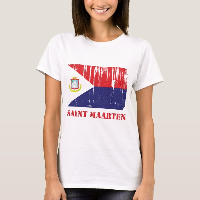 Saint Maarten Flag T-Shirt (Front)