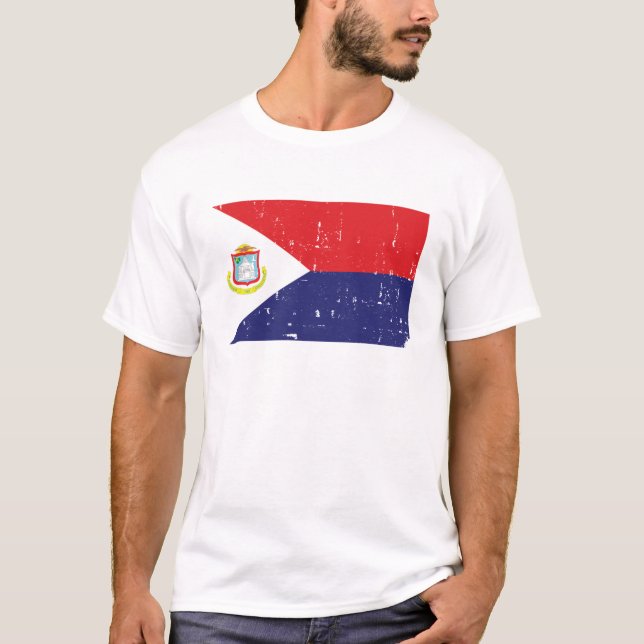 Saint Maarten Flag T-Shirt (Front)