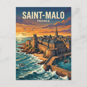 Saint-Malo France Postcard