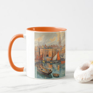 Saint Malo, France, Vintage Travel Poster Art Mug