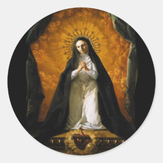 Saint Margaret Mary Alacoque Heart - Giaquinto Classic Round Sticker