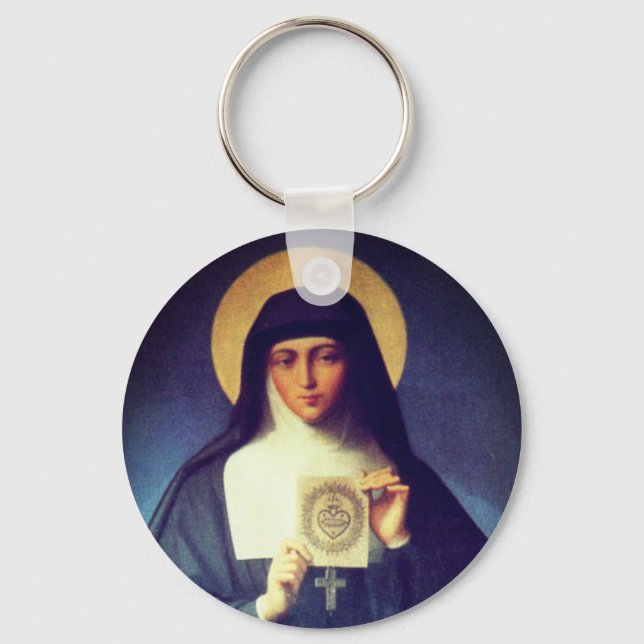 Saint Margaret Mary Alacoque Key Ring (Front)