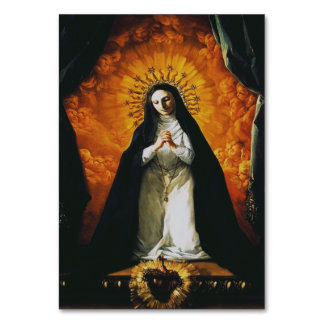 Saint Margaret Mary Alacoque Table Number