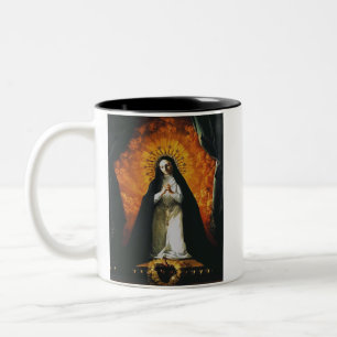 Saint Margaret Mary Alacoque Two-Tone Coffee Mug