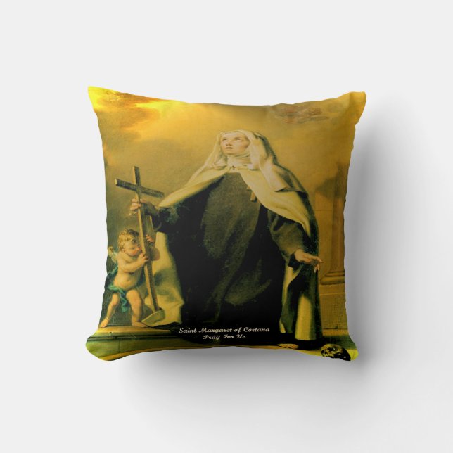 Saint Margaret of Cortana Cushion (Front)