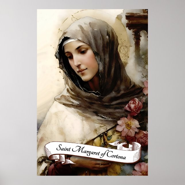 Saint Margaret of Cortona Poster (Front)