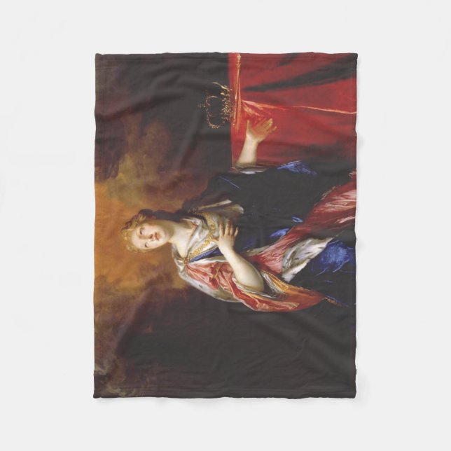 Saint Margaret of Scotland Fleece Blanket (Front)