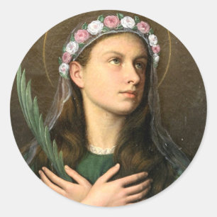 Saint Maria Goretti Classic Round Sticker