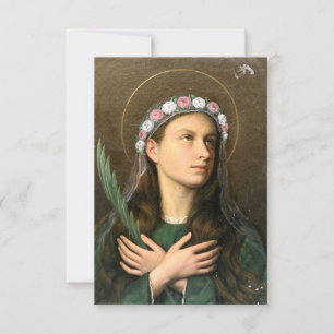 Saint Maria Goretti Luminous Witness Holy Card