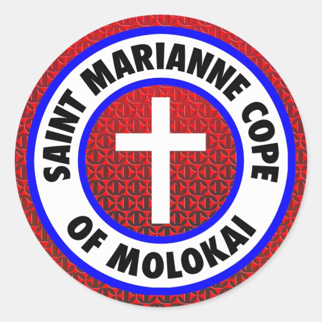 Saint Marianne Cope of Molokai Classic Round Sticker (Front)