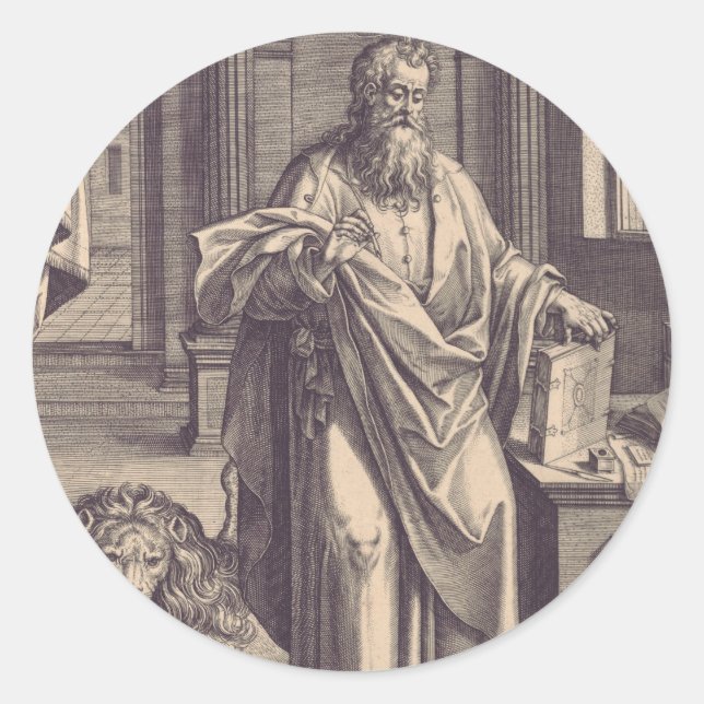 Saint Mark the Evangelist Classic Round Sticker (Front)