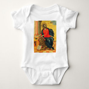 Saint Mark the Evangelist orthodox icon Baby Bodysuit