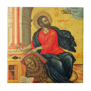 Saint Mark the Evangelist orthodox icon Ceramic Tile