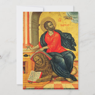 Saint Mark the Evangelist orthodox icon Invitation