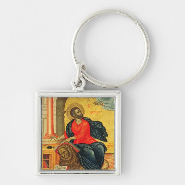 Saint Mark the Evangelist orthodox icon Key Ring (Front)