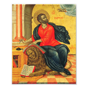 Saint Mark the Evangelist orthodox icon Photo Print