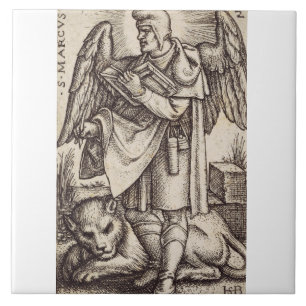 Saint Mark the Evangelist patron of Venice Ceramic Tile
