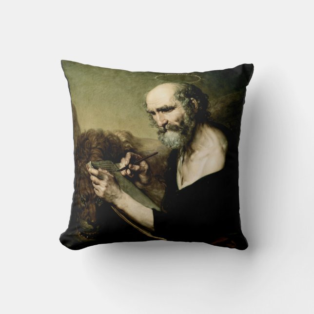Saint Mark the Evangelist Premium Venetian Majesty Cushion (Front)