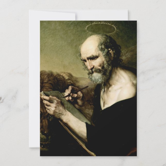 Saint Mark the Evangelist Premium Venetian Majesty Invitation (Front)