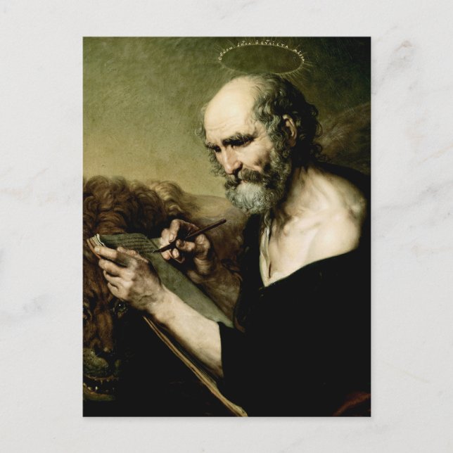 Saint Mark the Evangelist Premium Venetian Majesty Postcard (Front)