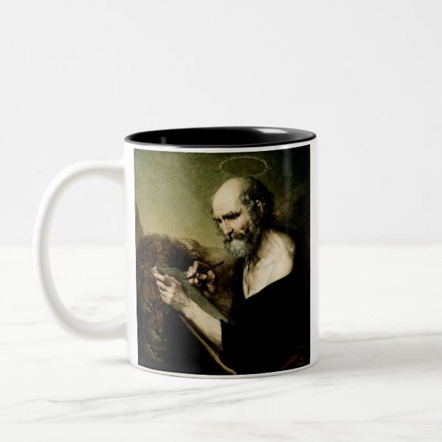 Saint Mark the Evangelist Premium Venetian Majesty Two-Tone Coffee Mug (Left)
