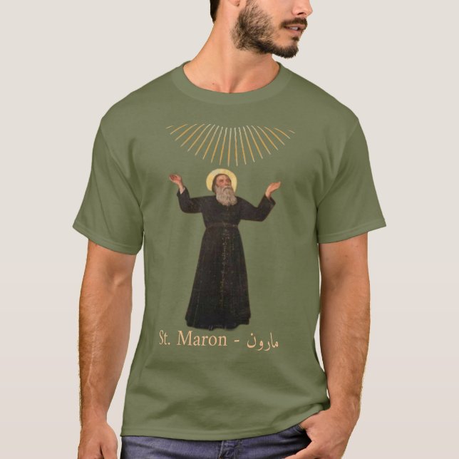Saint Maron (Patron of the Maronite Church T-Shirt (Front)