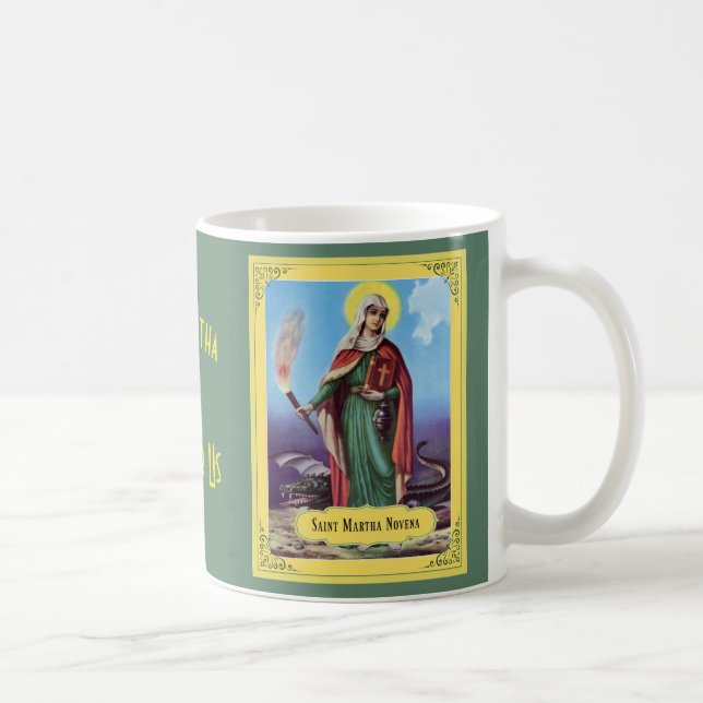Saint Martha Nine Week Novena Prayer Coffee Mug (Right)