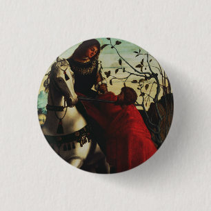 Saint Martin and the Beggar 3 Cm Round Badge