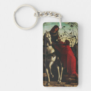 Saint Martin and the Beggar Key Ring