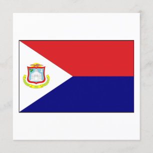 Saint Martin Flag Invitation