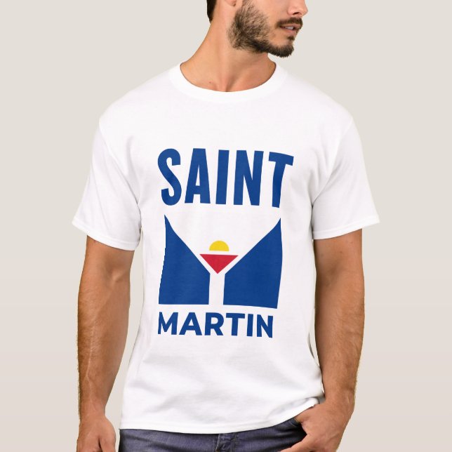 Saint Martin flag T-Shirt (Front)