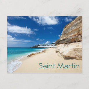 Saint Martin island. Caribbean Postcard