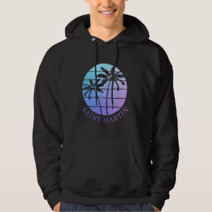 Saint Martin Island Caribbean Vintage Souvenir Hoodie