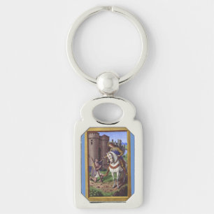Saint Martin of Tours cutting his cloak in two Key Ring