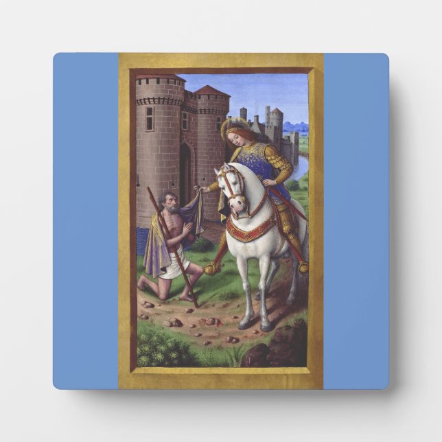 Saint Martin of Tours cutting his cloak in two Plaque (Front)