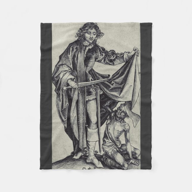 Saint Martin of Tours Fleece Blanket (Front)