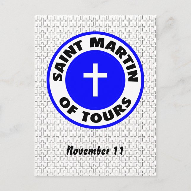 Saint Martin of Tours Postcard (Front)
