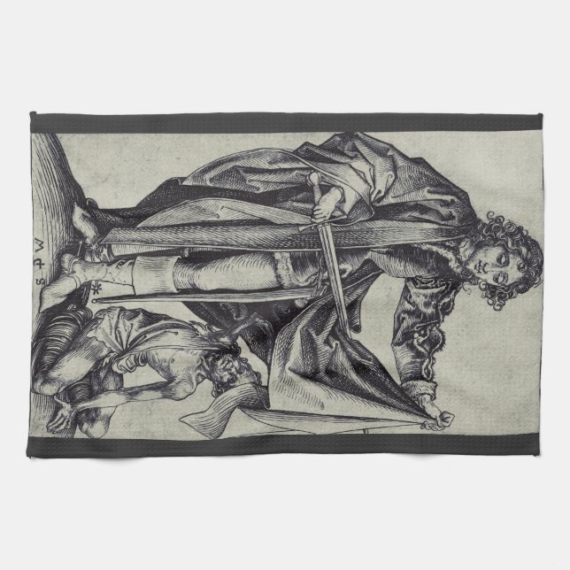 Saint Martin of Tours Tea Towel (Horizontal)