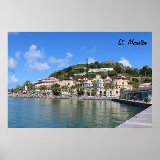 Saint Martin (St. Maarten) Coast photo Poster