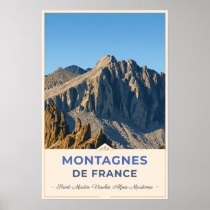Saint-Martin-Vésubie, France – Rocky Mountain Poster