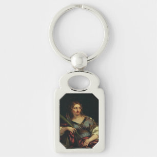 Saint Martina of Rome by Pietro Berrettini Key Ring