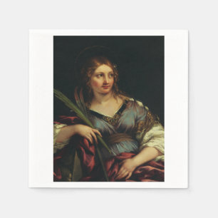 Saint Martina of Rome by Pietro Berrettini Napkin