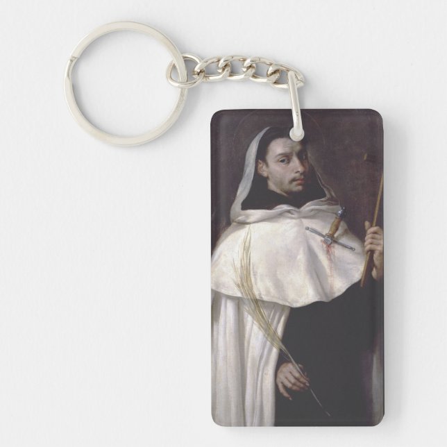 Saint Martyr Angelus of Jerusalem Key Ring (Front)