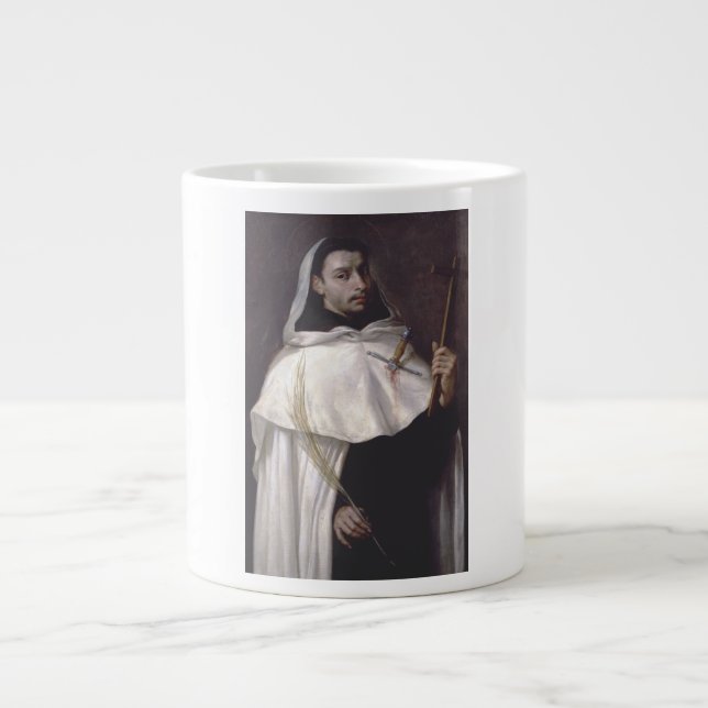 Saint Martyr Angelus of Jerusalem Large Coffee Mug (Front)