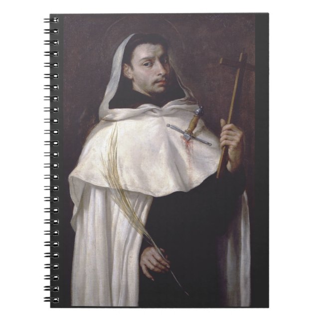 Saint Martyr Angelus of Jerusalem Notebook (Front)