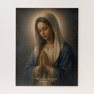 Saint Mary Elegant Catholic Christian Gift Home  Jigsaw Puzzle