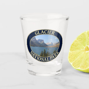 Saint Mary Lake at Glacier National Park Shot Glass