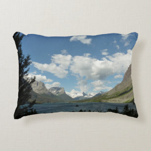 Saint Mary Lake II at Glacier National Park Decorative Cushion