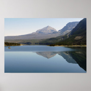 Saint Mary Lake Reflection Poster