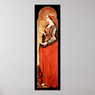 SAINT MARY MAGDALENE 2 Gold,Red ,Black Poster